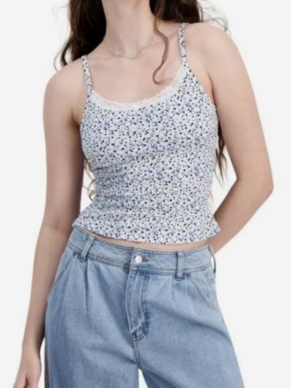 Just Polly Ribbed Floral-Print - Picture 2 of 2